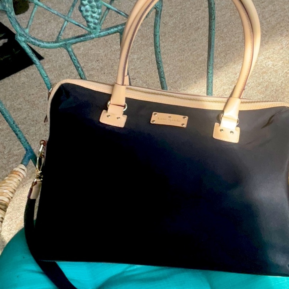 Kate spade nylon w leather trim laptop bag